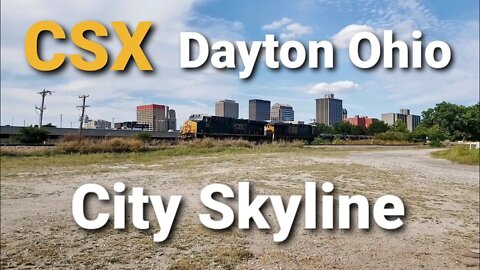 CSX city skyline Dayton Ohio series Pt 3 of 4