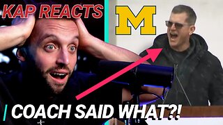 Michigan Coach Jim Harbaugh Leads REVIVAL With 70 Football Players?? | Kap Reacts