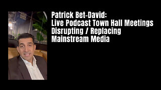 Patrick Bet-David: Live Podcast Town Hall Meetings Disrupting / Replacing Mainstream Media