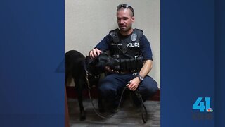Listen: KCPD paid tribute to fallen officers James Muhlbauer, K-9 Champ