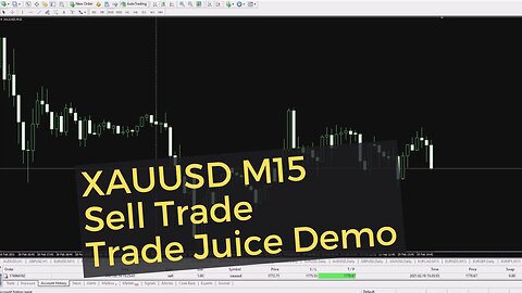 XAUUSD M15 Sell Trade Demo - Gold US Dollar Trade Juice Demo