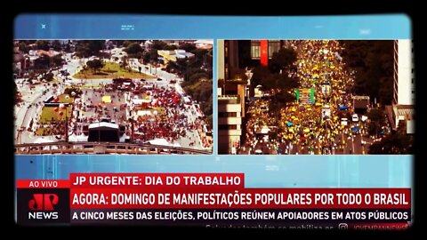 Simpatizantes de Bolsonaro por el Día del Trabajador en São Paulo superaron al PT de Lula