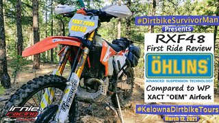 OHLINS RXF48 - FGKT 2096 First Impression Review vs. WP XACT Airfork on 2020 KTM 300xc TPI @ 142hrs