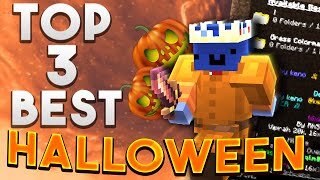 Top 3 BEST Halloween Texture Packs for Hypixel BEDWARS! (1.8.9)