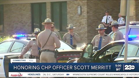 Community honor CHP officer Scott Merrit