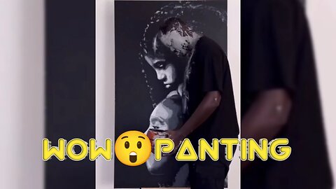 Awesome 👏 Panting | man make a nice panting | with head.