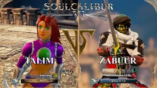 Talim (Âmesang) VS Zabuur (BloodJunkie1130) (SoulCalibur™ VI: Online)