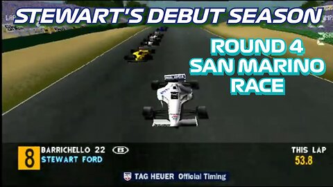 Stewart's Debut Season | Round 4: San Marino Grand Prix Race | Formula 1 '97 (PS1)