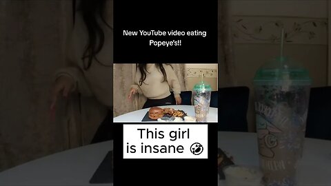 This girl is insane 😂#mukbang #eating #foodtiktok #popeyes #fart #shorts