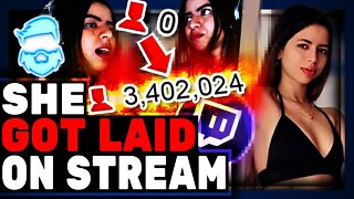She Only Got Banned For ONE WEEK!!! Twitch Girl Goes All The Way On Stream!!