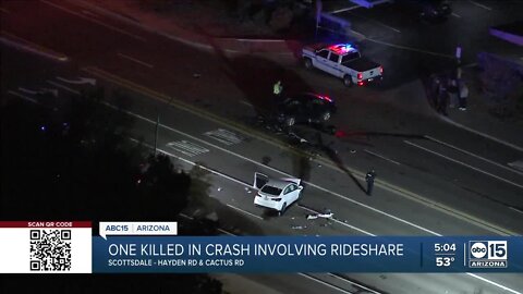 One dead after alleged drunk driver hits rideshare vehicle in Scottsdale