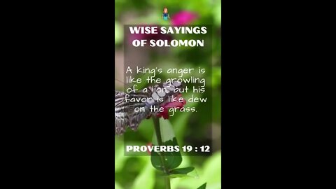 Proverbs 19:12 | NRSV Bible - Wise Sayings of Solomon