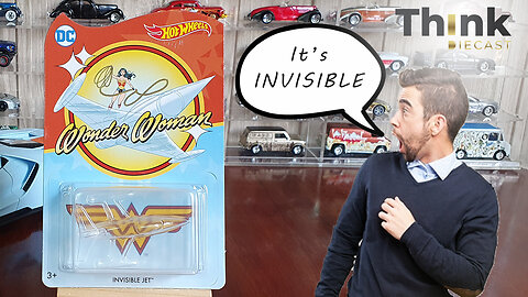 April Fool | Hot Wheels 2017 Collector Edition Wonder Woman Invisible Jet | Think Diecast