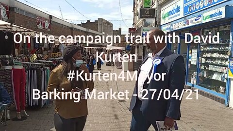 David Kurten Heritage Party in Barking Market