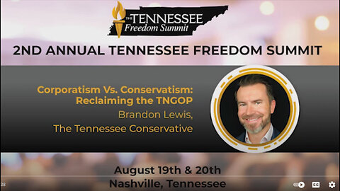 Corporatism Vs. Conservatism: Reclaiming the TNGOP - Brandon Lewis - 2022 Tennessee Freedom Summit