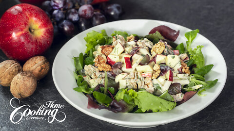 The Best Waldorf Salad – Apple, Celery, Grape and Walnut Salad