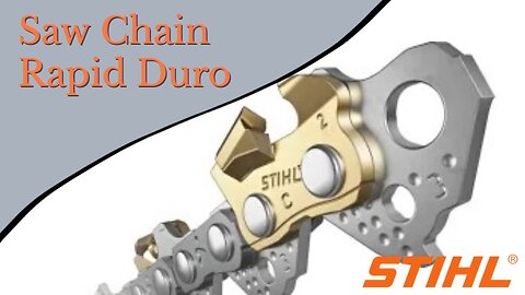 Chainsaw Sthil diamond blade chain. No need to file it tutorial