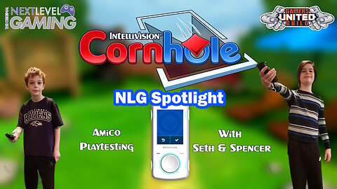 NLG Family Gaming Spotlight: Intellivision Amico Console Playtesting - Intellivision Cornhole w/ Seth & Spencer!