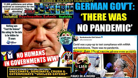 German Gov’t Admits There Was No Pandemic (related info and links in description)