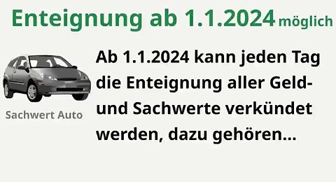 Enteignung ab 01.01.2024 möglich