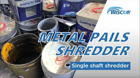 Single Shaft Shredder for Metal Pails/ Metal Shredder