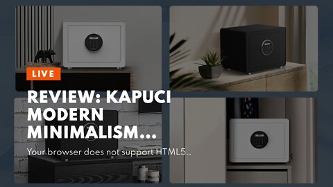 Review: KAPUCI Modern Minimalism Design Auto-Open Safe, Digital Safe Box with Full Felt Lining,...