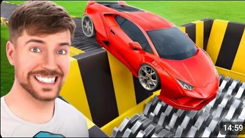 Lamborghini vs world's largest Shredder - Mr Beast ||