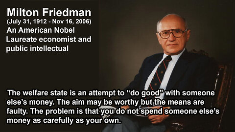 Milton Friedman Speaks: What is Wrong with the Welfare State?