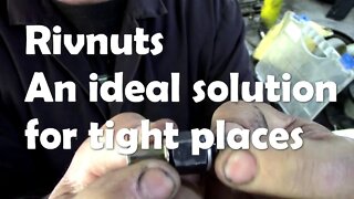 A Rivnut demo on how they work, and how you can make this simple tool! Ideal for tight spots!