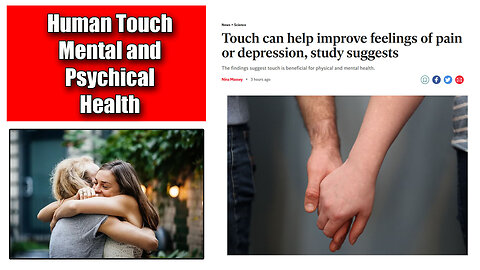 Human Touch Improves Feelings of Pain and Depression