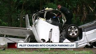 Pilot crashes plane into church parking lot in Polk County