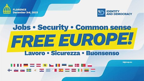 🔴 FREE EUROPE! Lavoro, sicurezza, buonsenso (Firenze, 03/12/2023).