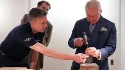 VIRAL VIDEO! KING CHARLES III PUTS HIS MARK LEOPARD HEAD ON THE CROSS OF WALES JESUS CROSS FRAGMENTS
