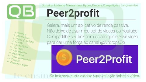 #Passive #Income #Apps - Peer2profit - Ganhe por trafego de rede - só depende de você