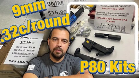 Cheapest 9mm Ammo PLUS P80 Kits At The GunShow #viral #ammo #gunshow
