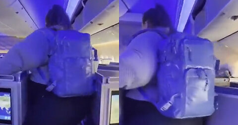 TikTok Influencer Complains of 'Discrimination' After She Struggles to Fit Through Airplane Aisle