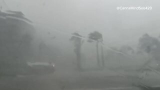 Videos show tornado caught on camera, hail storms