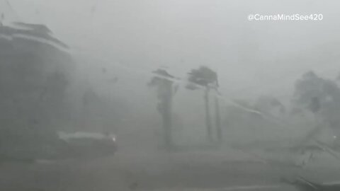 Videos show tornado caught on camera, hail storms