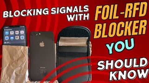 CAN FOIL BLOCK MOBILE PHONE SIGNALS ? OR RFD/FARADAY BLOCKER BETTER ? #phone #signal #android