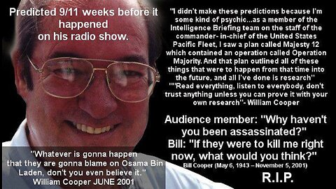 William "Bill" Cooper Predicts Sept. 11 During 06.21.2001 Radio Broadcast