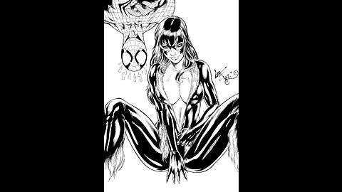 Inking Spider-Man and sexy Mary Jane