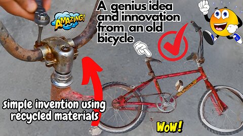A genius idea and innovation from an old bicycle - diy crafts simple inventions