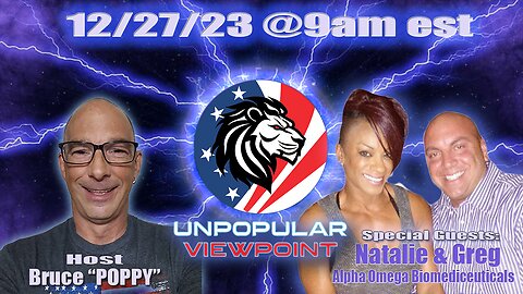 Special Guests: Natalie & Greg with Alpha Omega Biomediceuticals