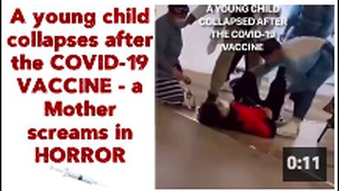 A young child collapse after the COVID-19 VACCINE - a Mother screams in HORROR 💉😮