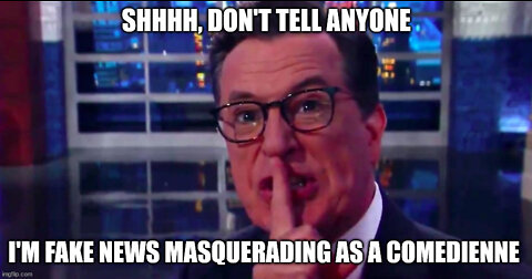 "Faker than Fake News" Stephen Colbert vs. UTubekookdetector (White Supremacy)