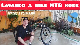 Como lavar a bicicleta! mtb Kode Coyote aro 29 / pós pedal na areia #bicicletamtb #kodebike #viajar