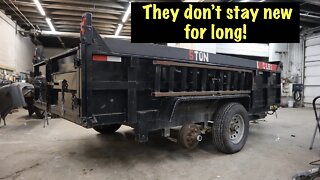 This 2020 Griffin dump trailer needs a lot of work after only a few months in service