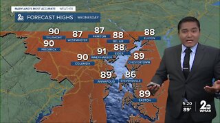 WMAR-2 News Cesar Cornejo Tuesday weather