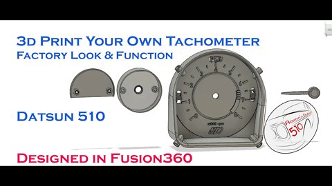 3d Printed Datsun 510 Tachometer