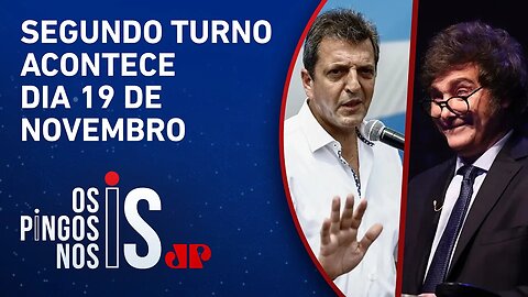 Sergio Massa tem 36% e Javier Milei 30% dos votos no primeiro turno das eleições da Argentina